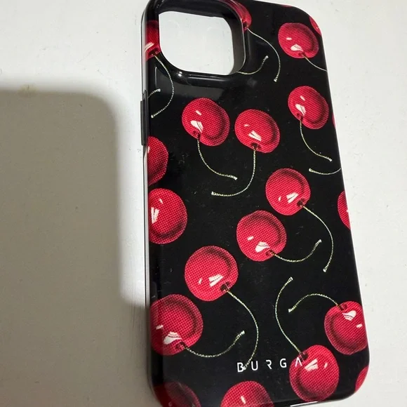 CHERRY PATTERN PHONE CASE — IPHONE 15 - Picture 3 of 5